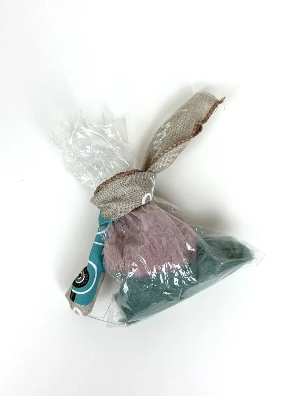 Cute set of soft fluffy fuzzy faux fur scrunchies pom pom hair ties. New